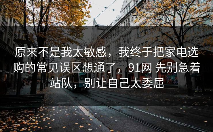 原来不是我太敏感,我终于把家电选购的常见误区想通了,91网 先别急着站队,别让自己太委屈 第1张 原来不是我太敏感,我终于把家电选购的常见误区想通了,91网 先别急着站队,别让自己太委屈 第1张