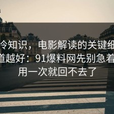 讲个冷知识，电影解读的关键细节越早知道越好：91爆料网先别急着站队，用一次就回不去了