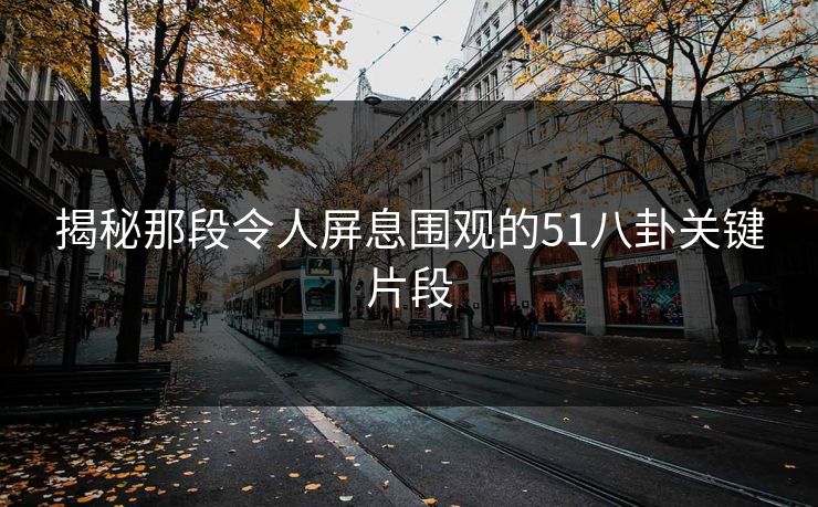 揭秘那段令人屏息围观的51八卦关键片段 第1张 揭秘那段令人屏息围观的51八卦关键片段 第1张